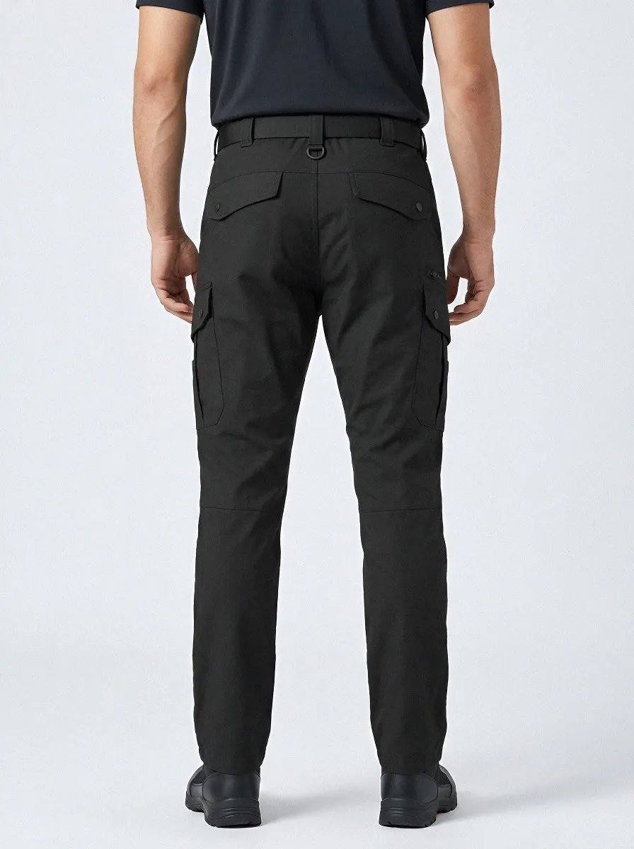 Men's Integrated-Belt Tactical Cargo Pants