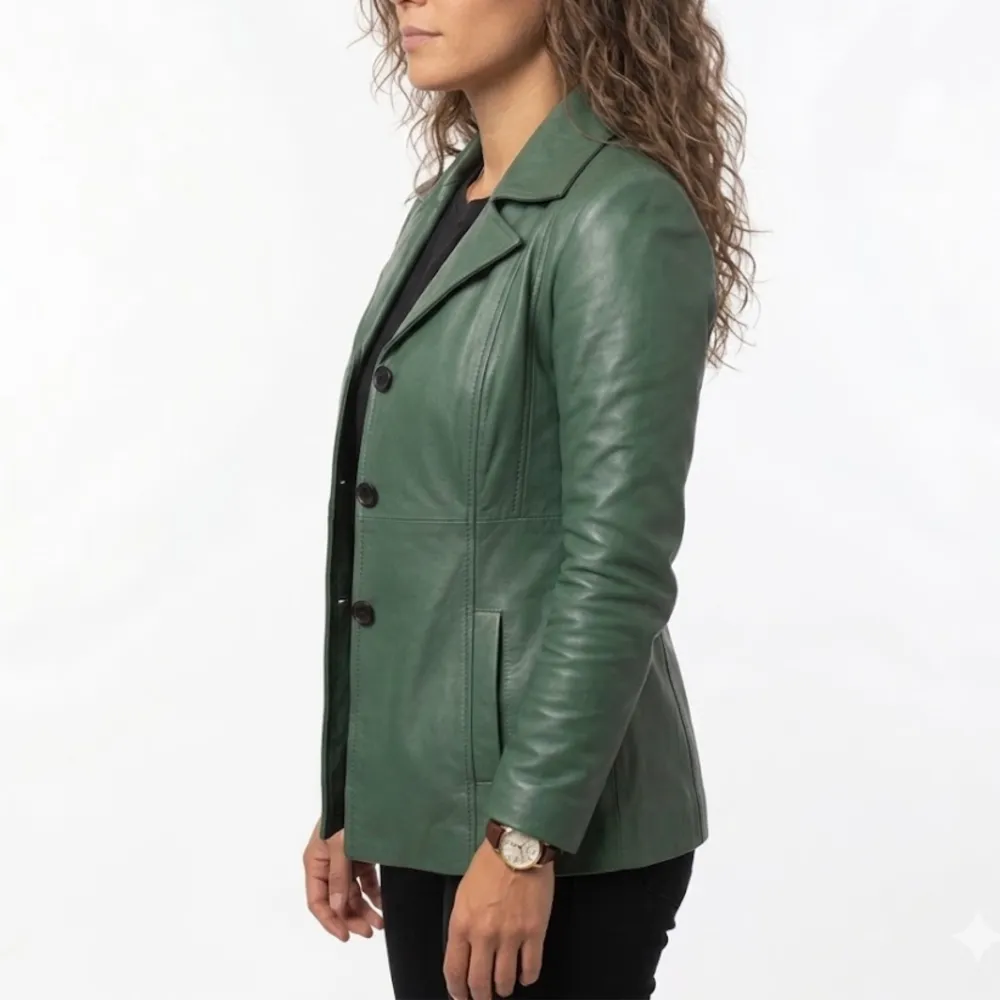 Winter Sheepskin Leather Coat