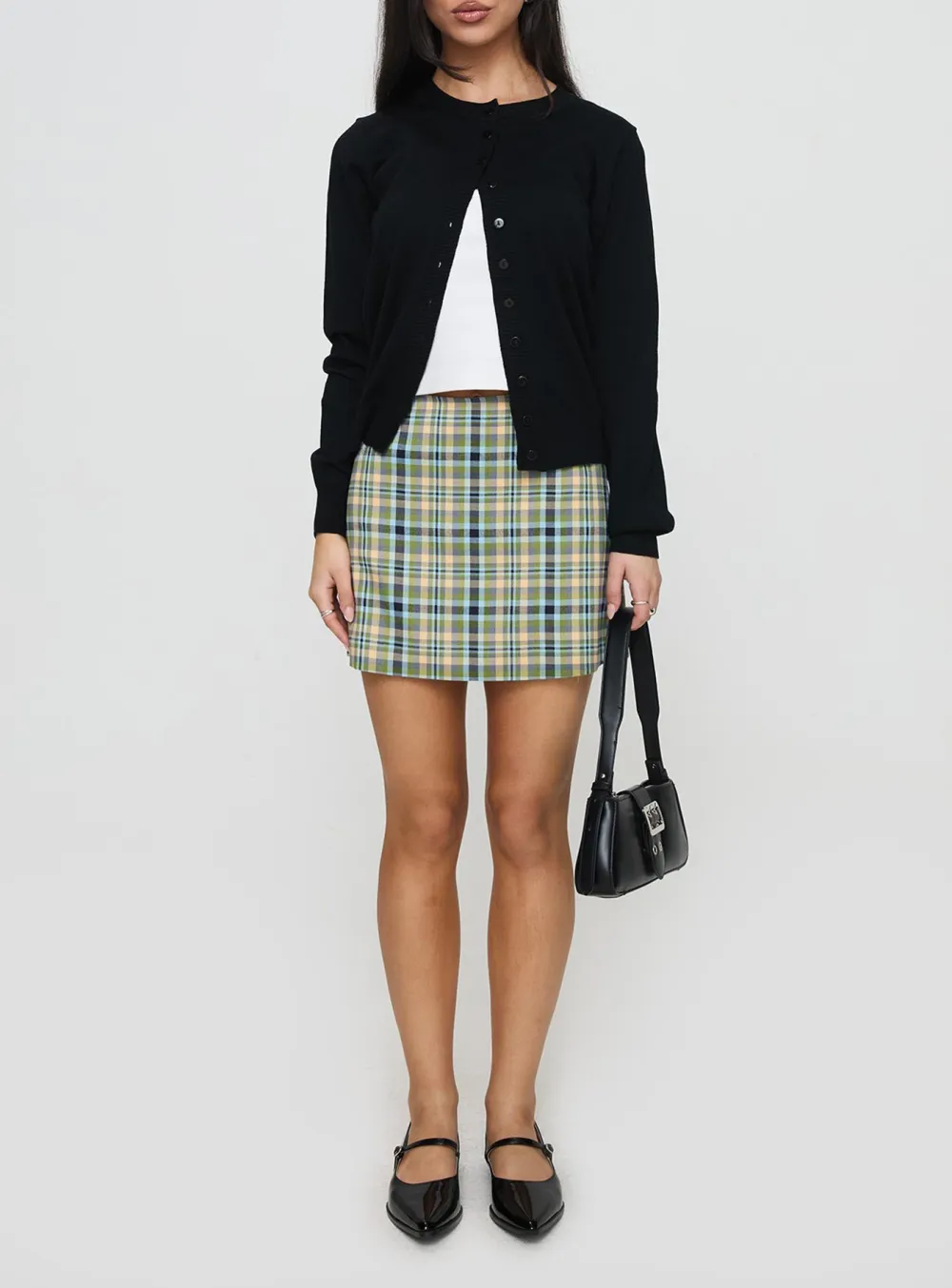Button-down Knit Cardigan Black