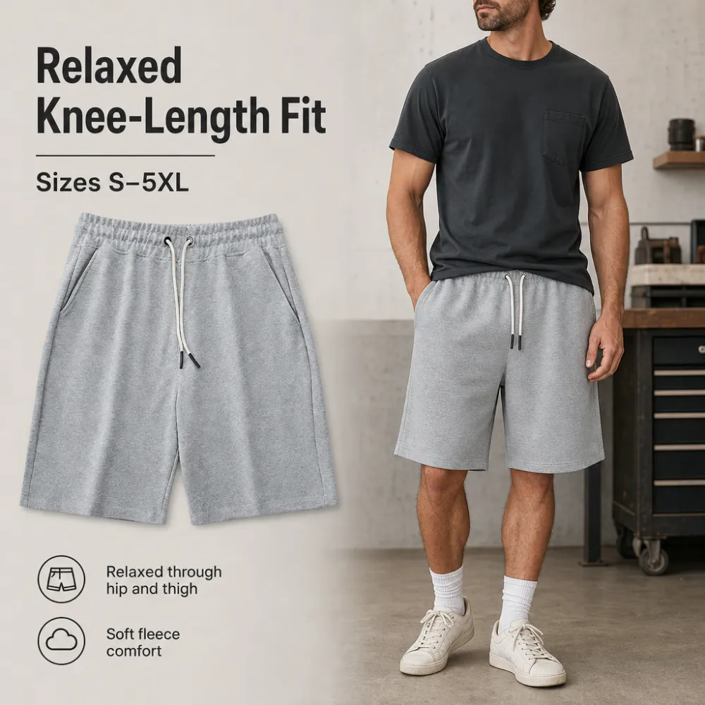 Men’s Relaxed Fleece Drawstring Shorts