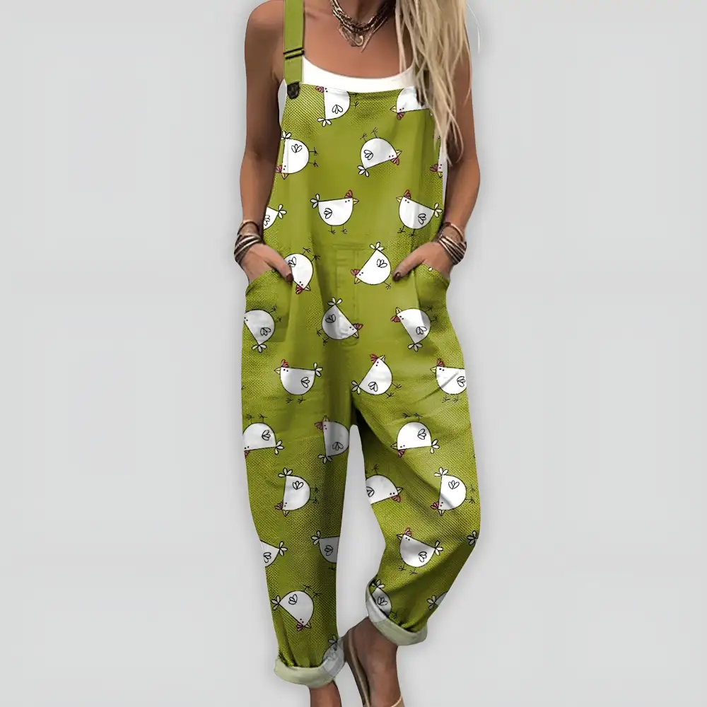 Tailored Printed Wide Leg Jumpsuit