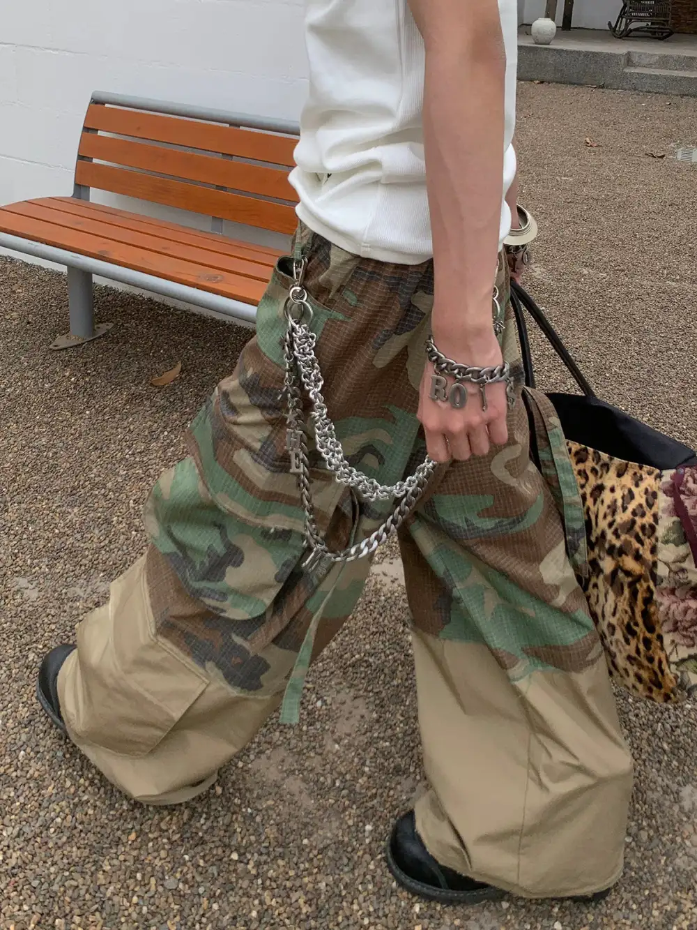 Street-Style Camouflage Cargo Pants