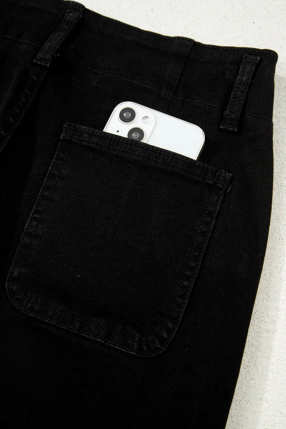 Relaxed Fit High Rise Denim Jeans