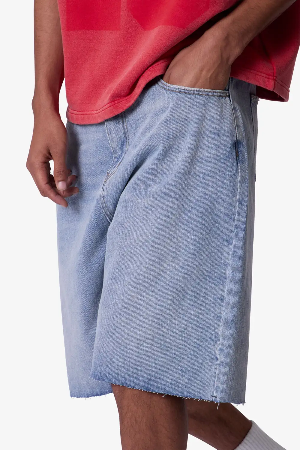 Everyday Baggy Cut Off Denim Shorts