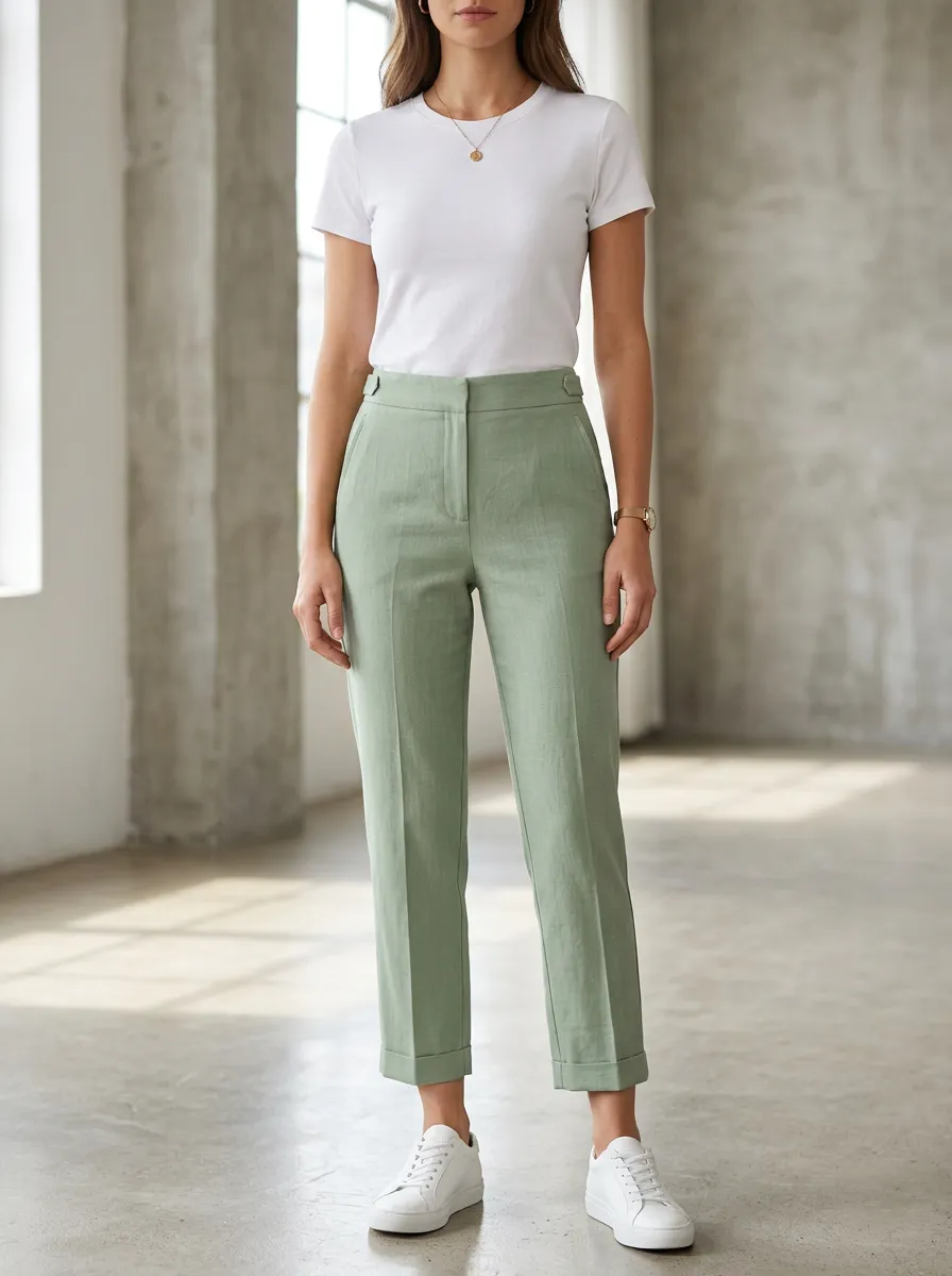 Sporty Style Women's Cropped Pants