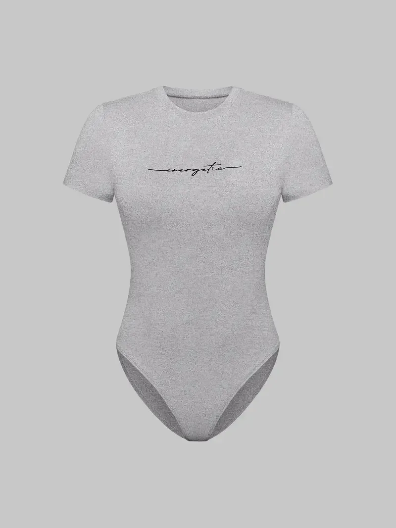 (3-SETS)Women'S Casual  Print Short Sleeve Round Neck TightJumpsuit And Waist Tie Wide Leg Pants With Pockets Set