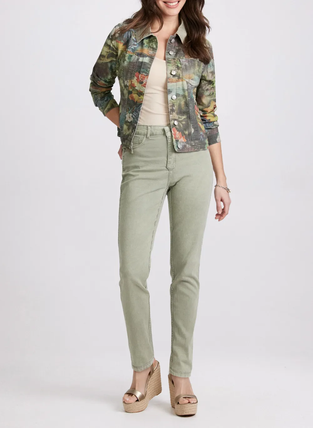 Double-Sided Print Denim Jacket