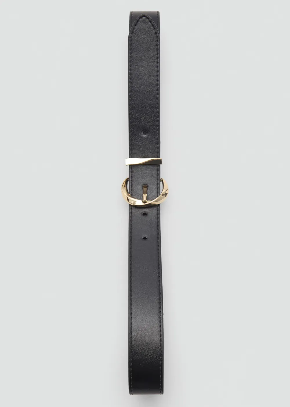 Casual Style Oval Buckle Belts