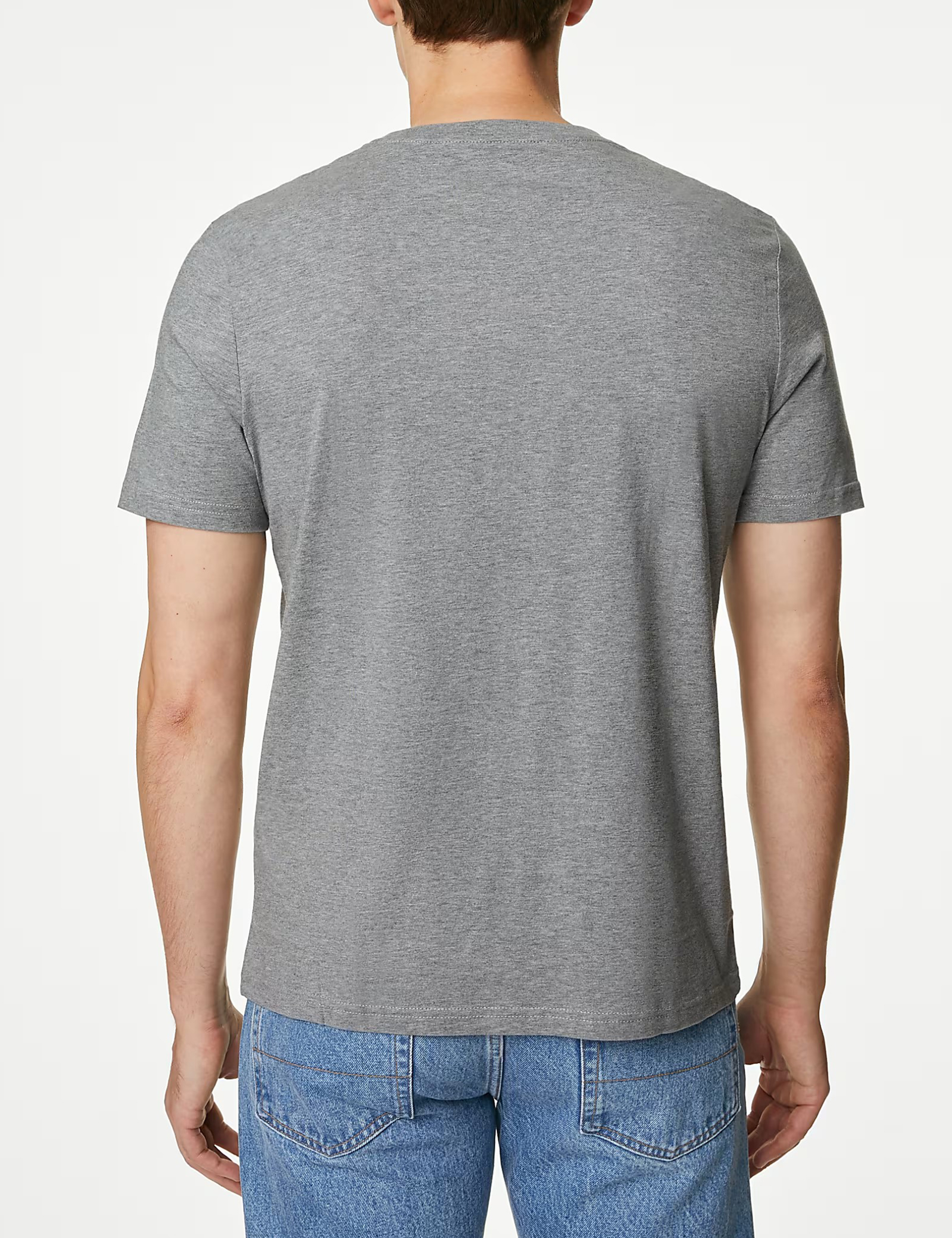 White Basic Crew Neck Short Sleeve Tee