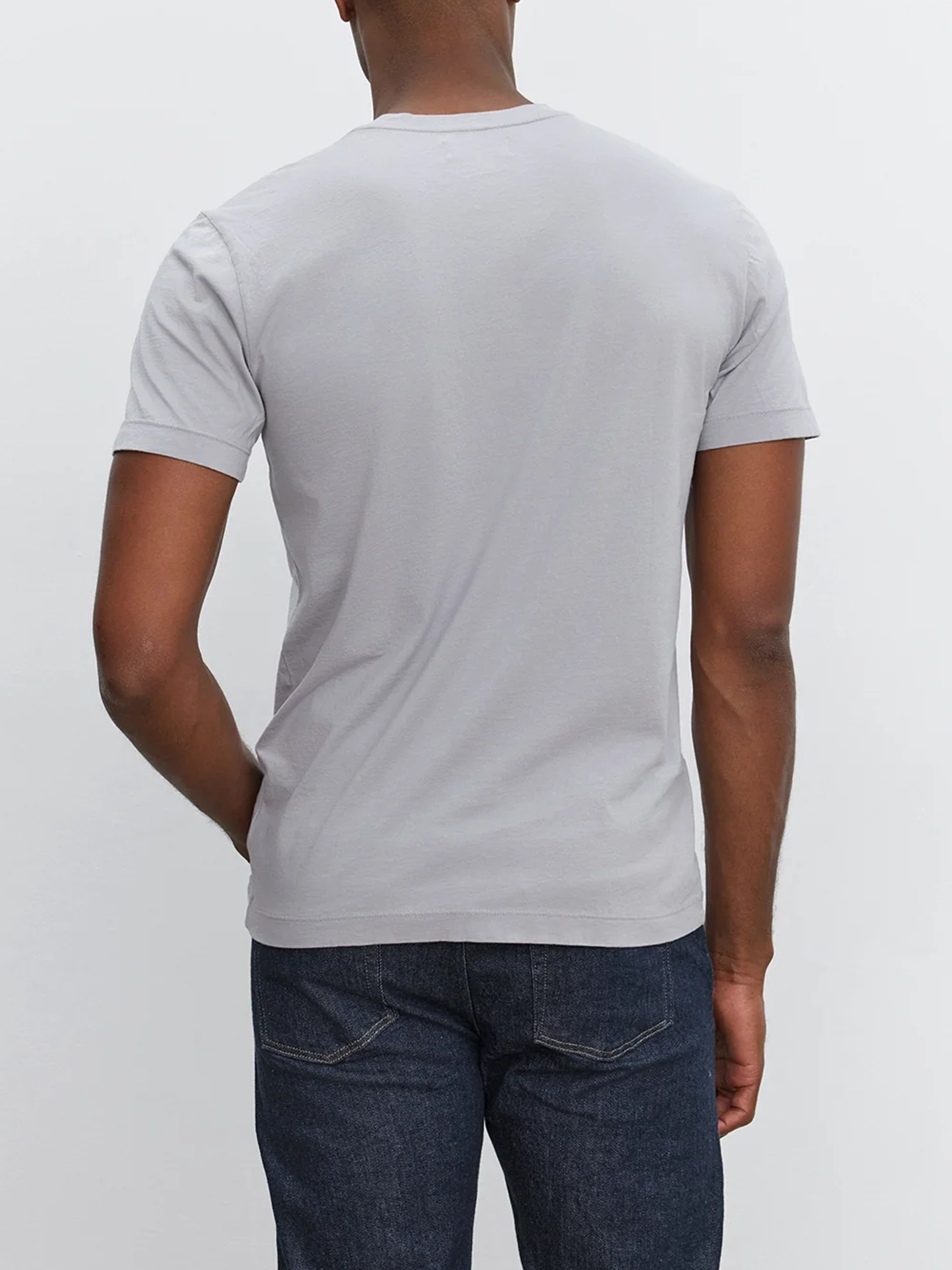 Men's Solid Round Neck Cotton T-Shirt