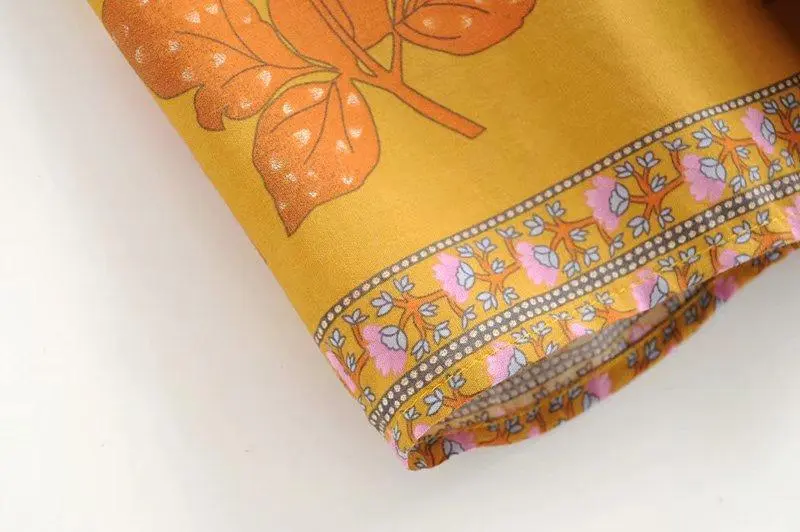 Floral Print Bat Sleeve Kimono Dress