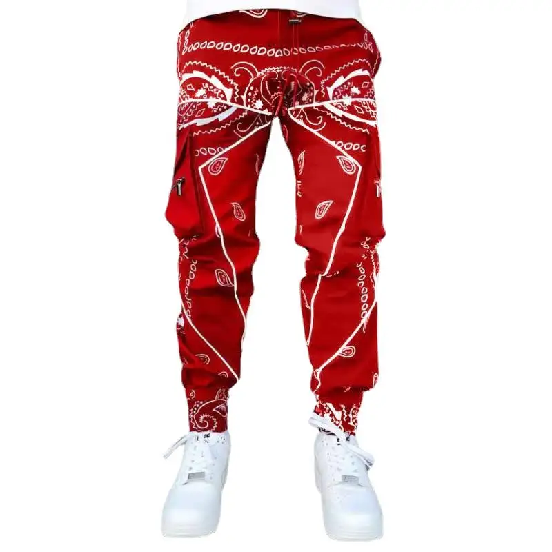 Men's  Bandana Cargo Pants Cargo Pants