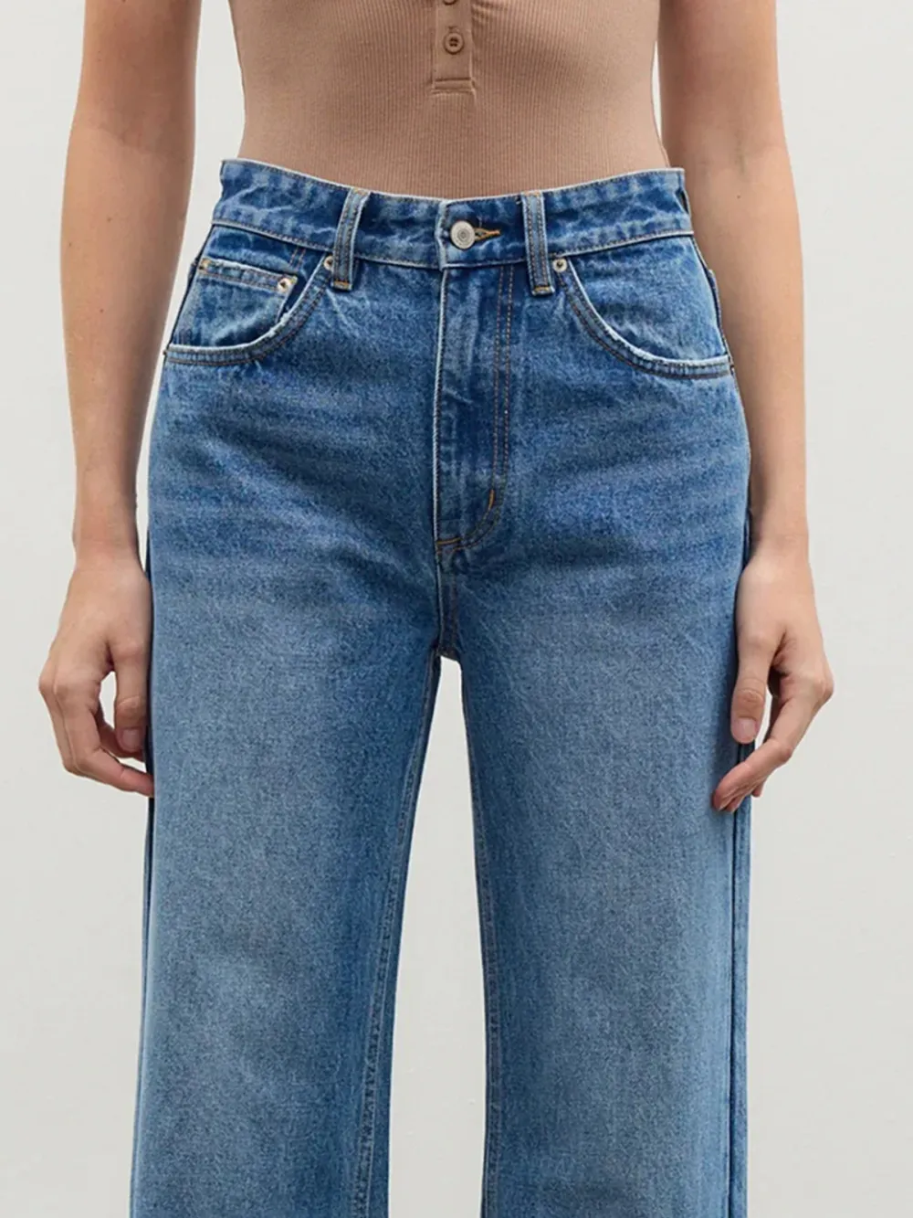 Casual Style Denim Pant True Blue