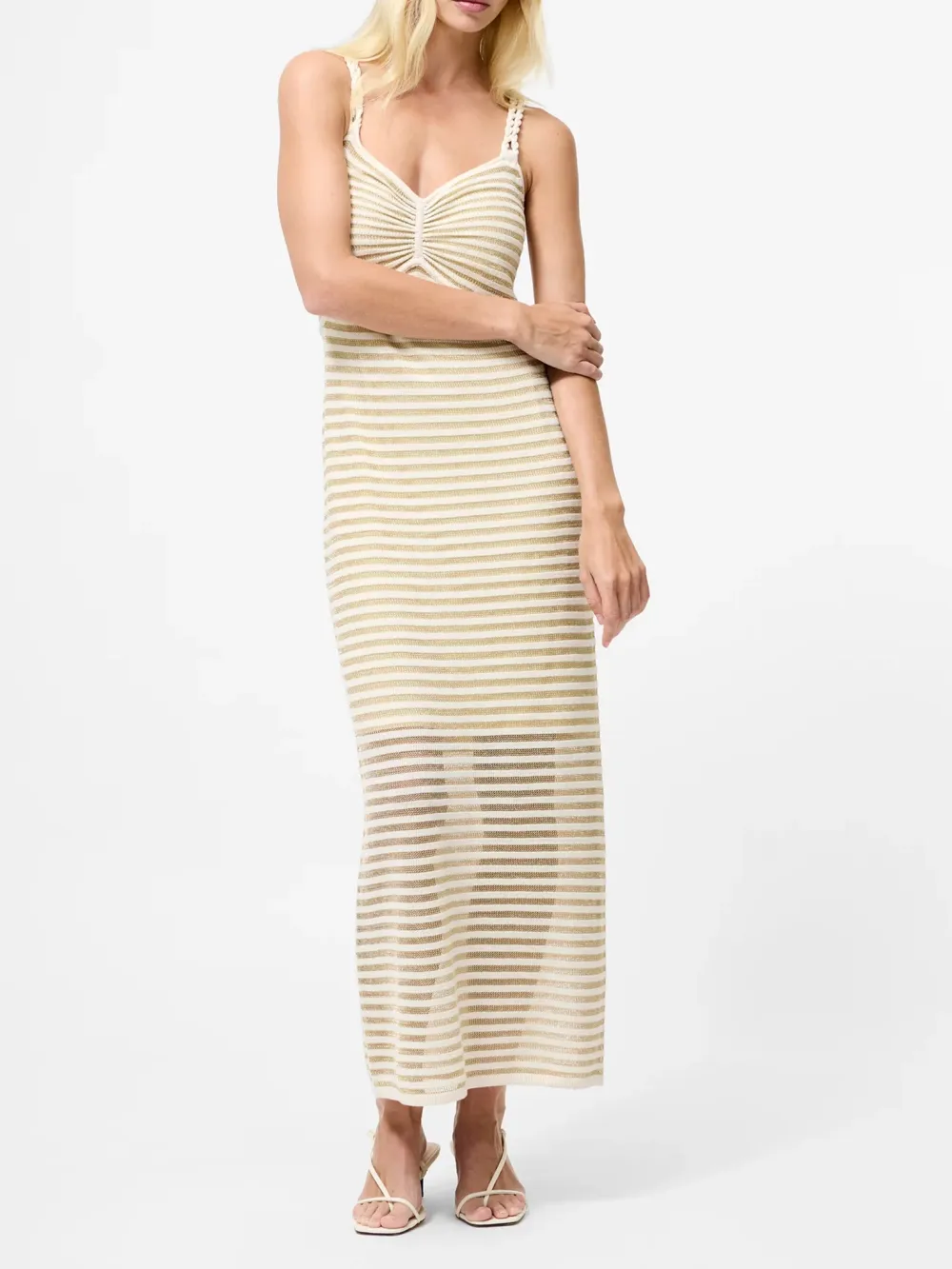Lightweight Stretch Striped Slip Dress