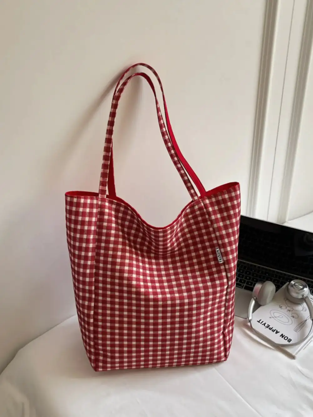 Plaid Tote Bag
