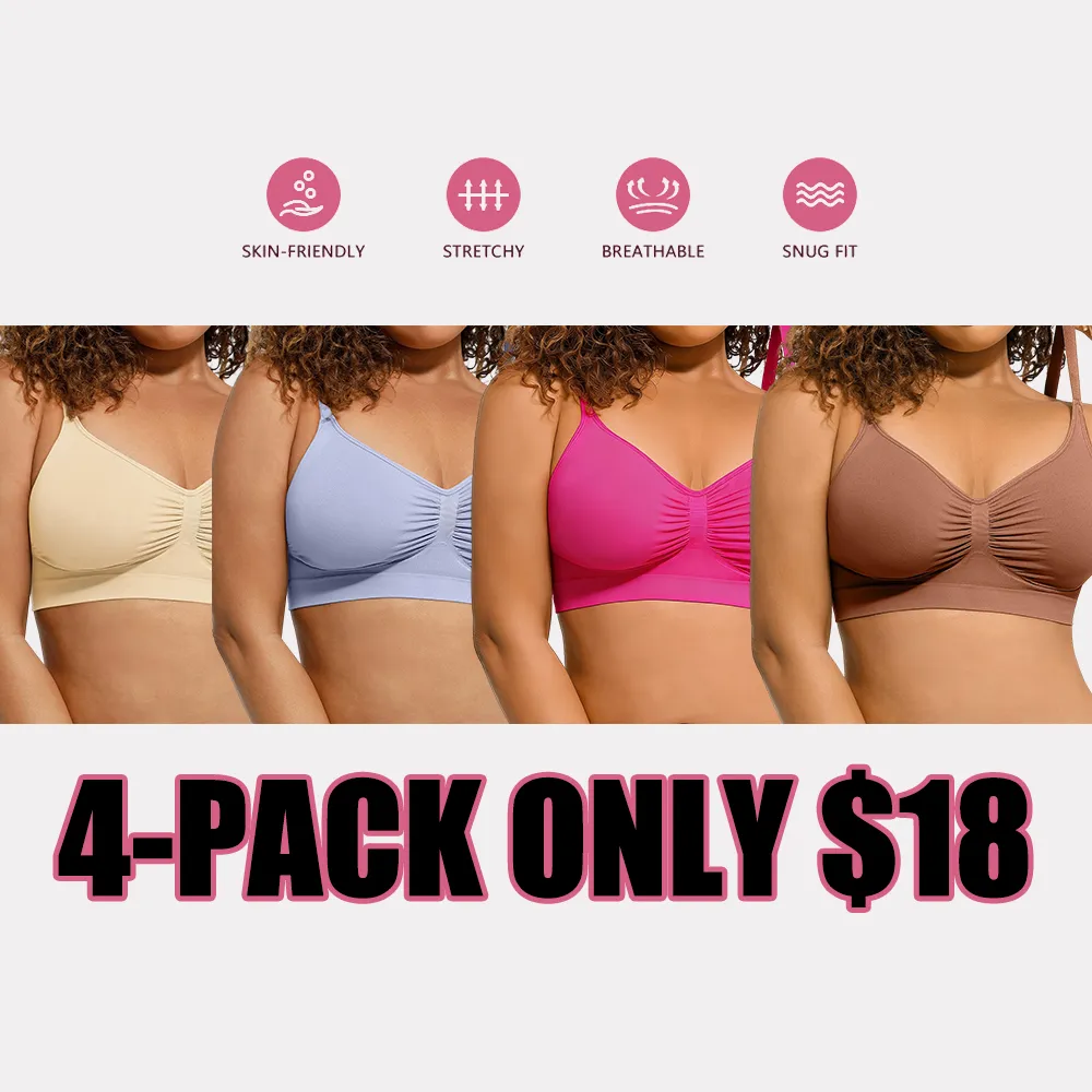 Bralettes for Women - Wireless Seamless Bra