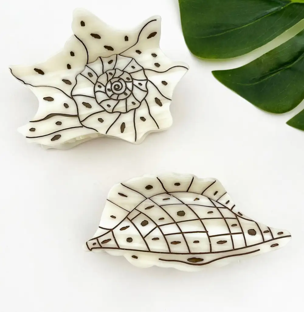 Ocean Seashell Hair Claw Clip