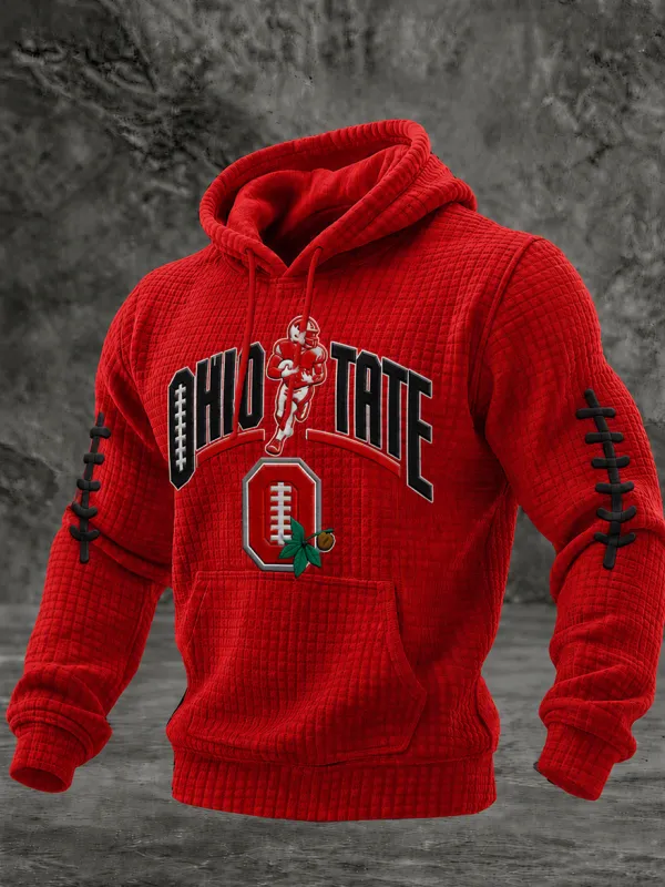 Men'S football Printed Casual Hoodie