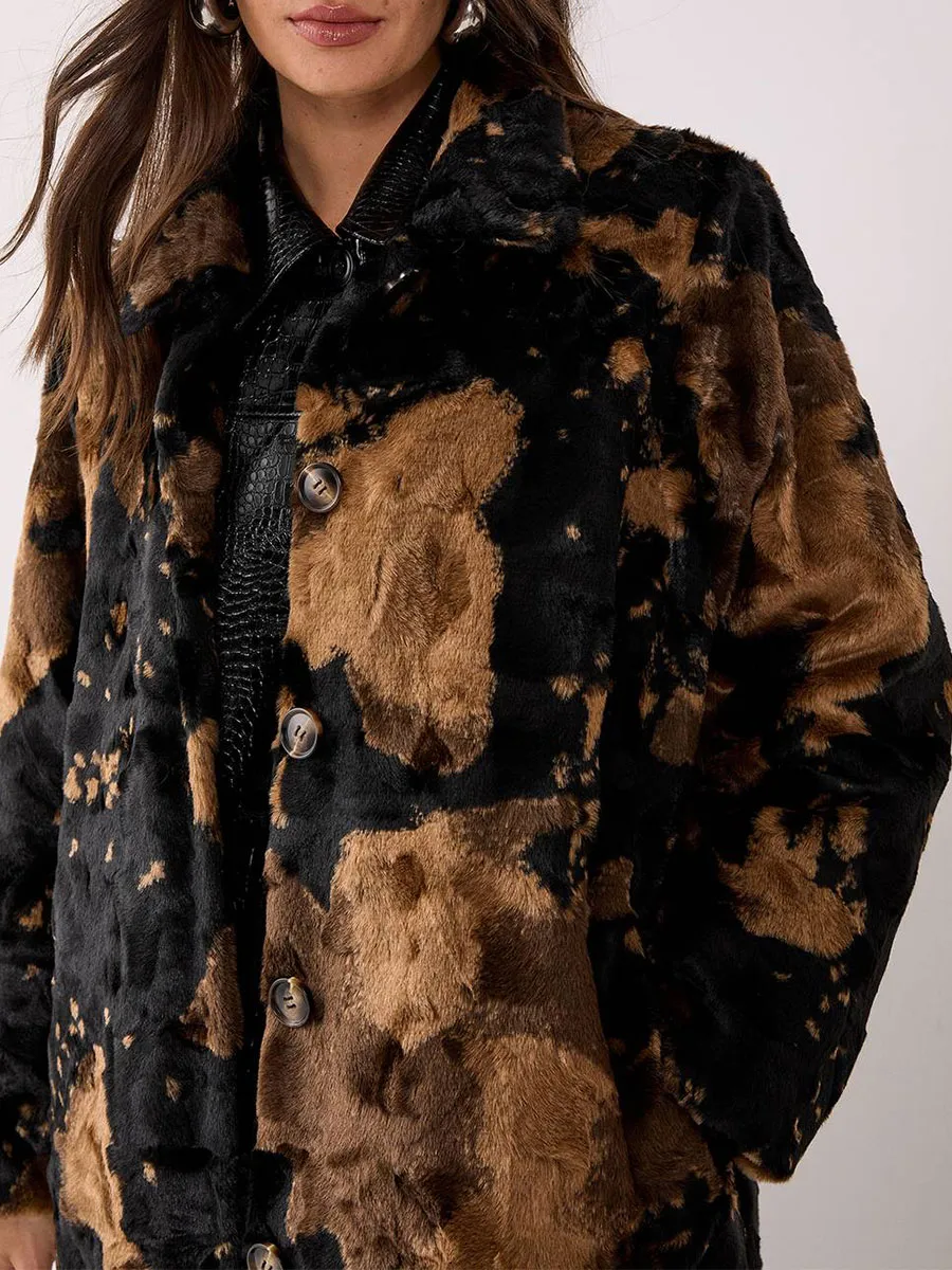 Women's Vintage Leather & Shearling Cropped Jacket