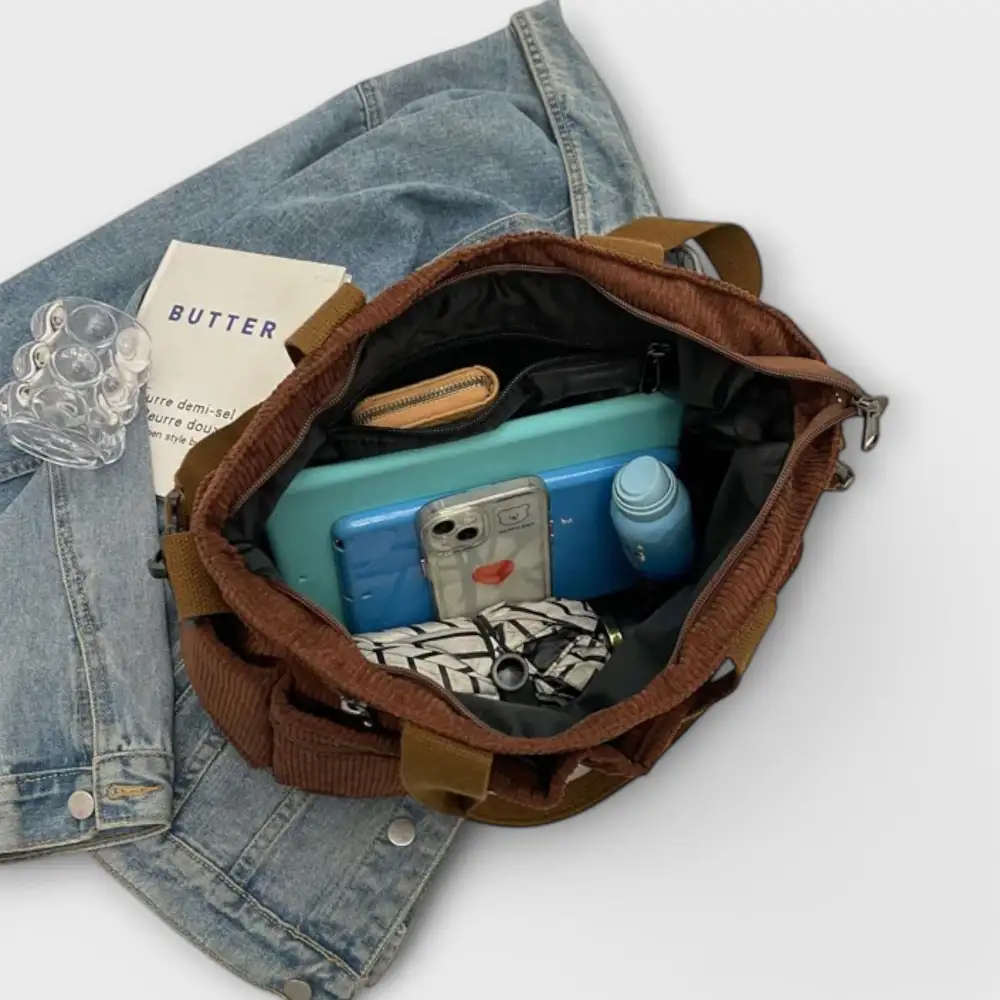 Nylon Soft Grain Tote Bag