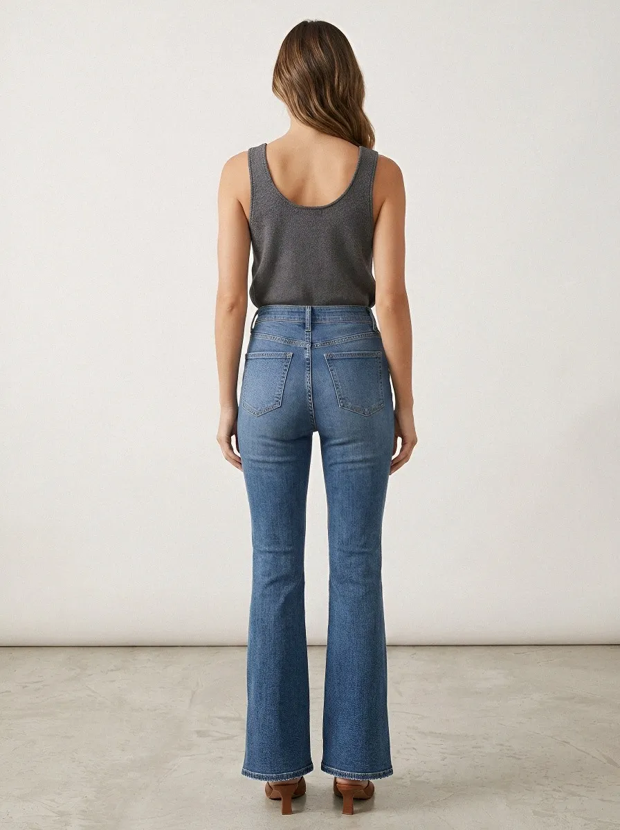 Heritage High-Waist Stretch Women's High-Waist Stretch Flare Jeans