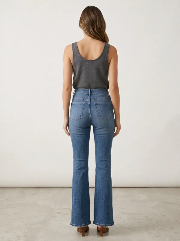 Heritage High-Waist Stretch Women's High-Waist Stretch Flare Jeans