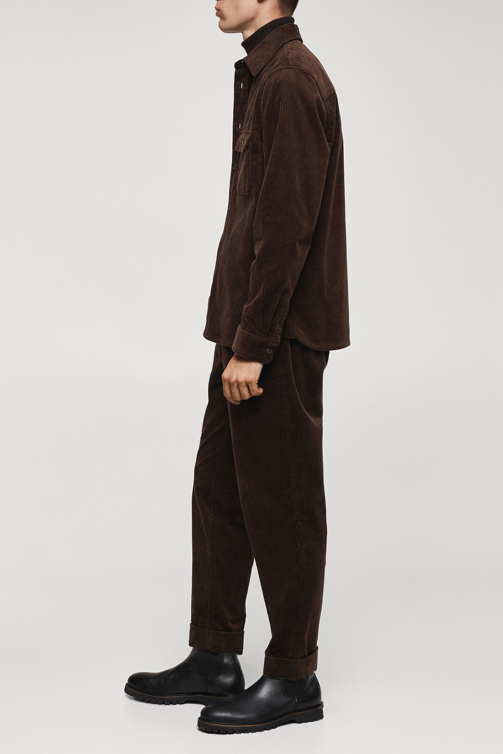 Corduroy Pockets Overshirt