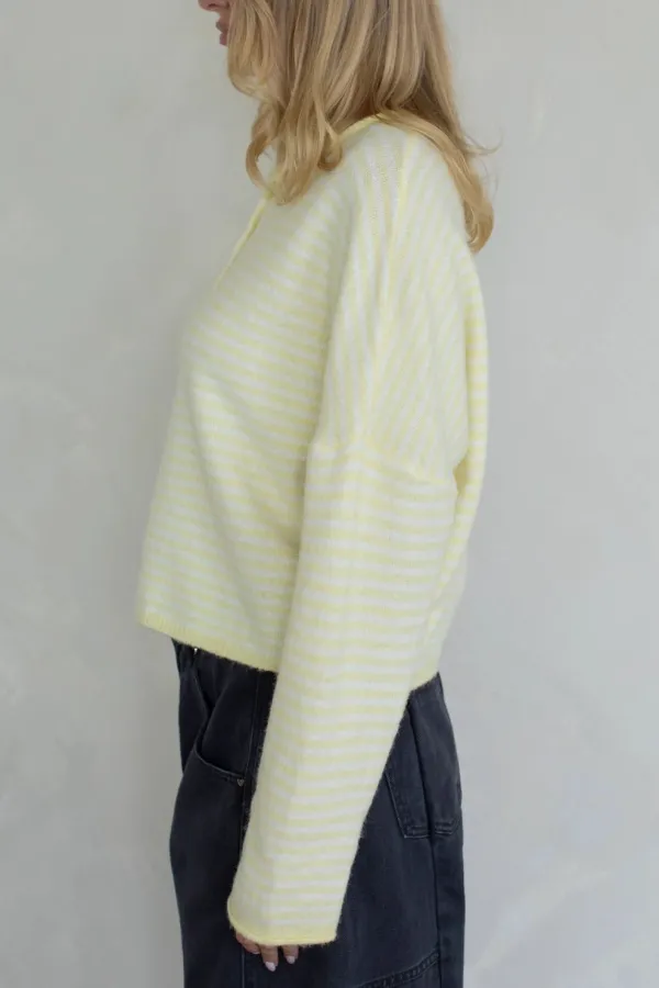 Relaxed Soft Striped Cardigan