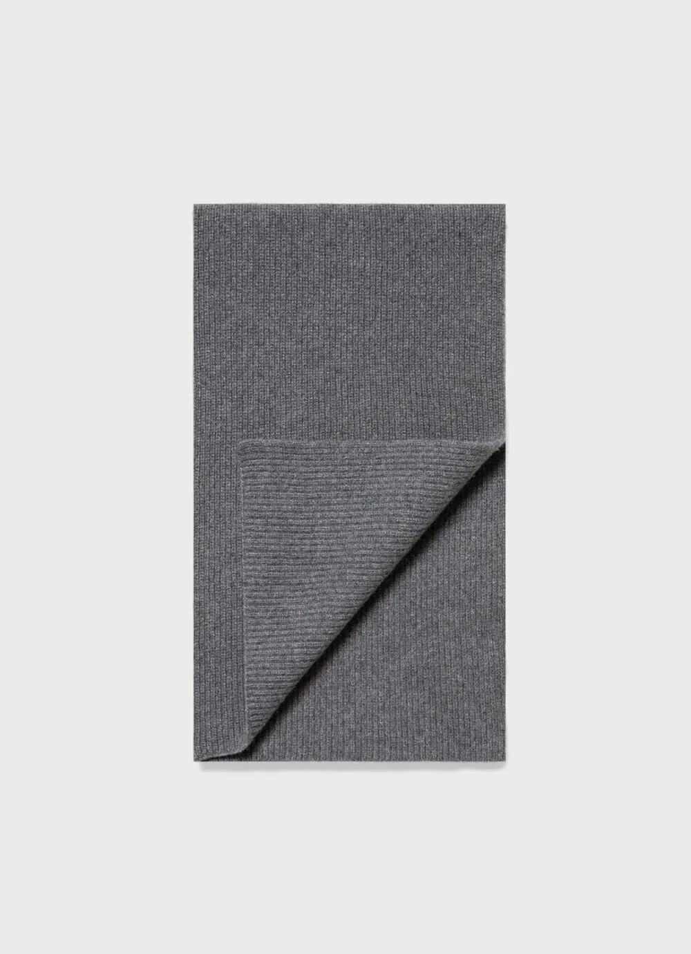 Casual Cashmere Ribbed Scarf