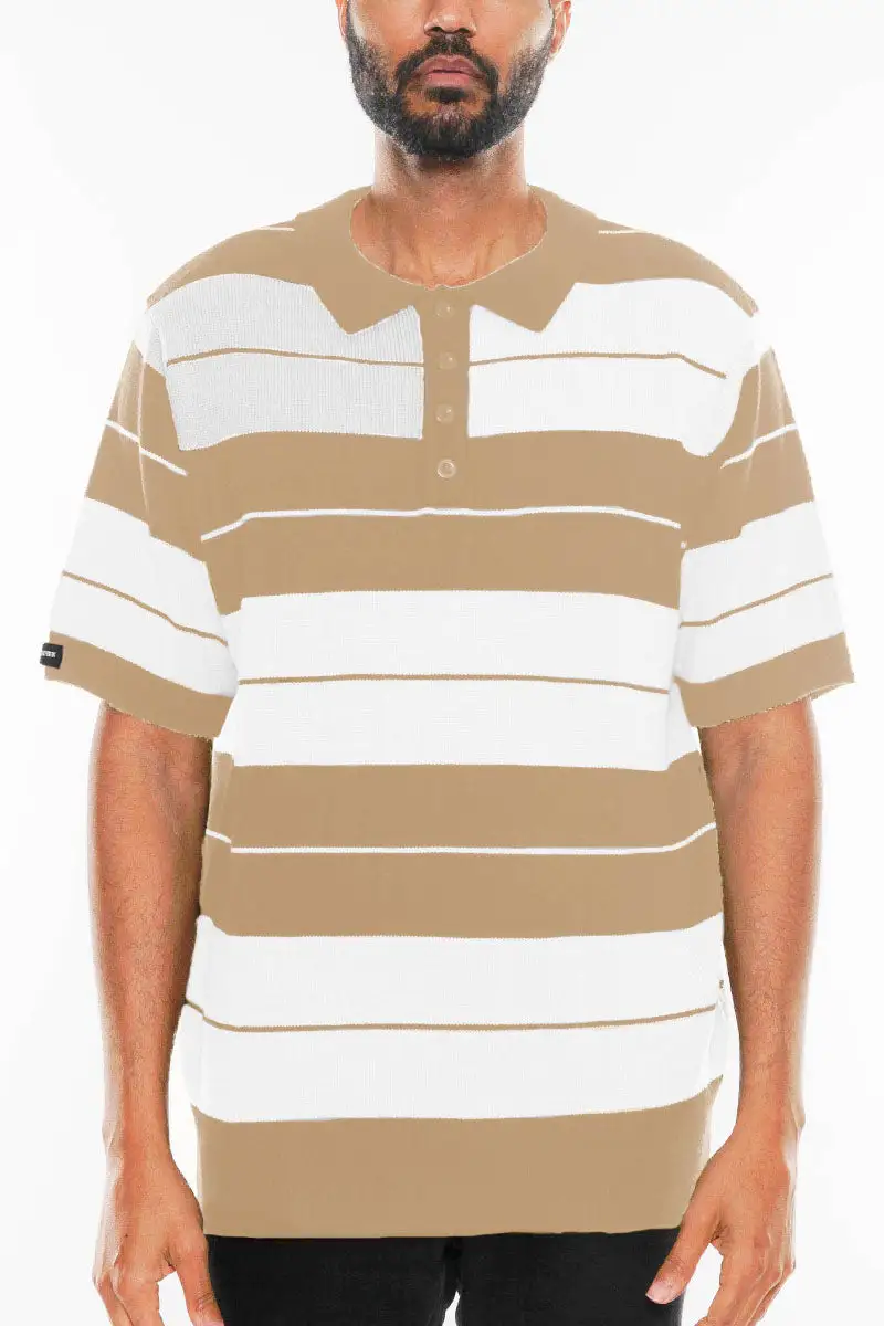 Side Striped Polo Shirt
