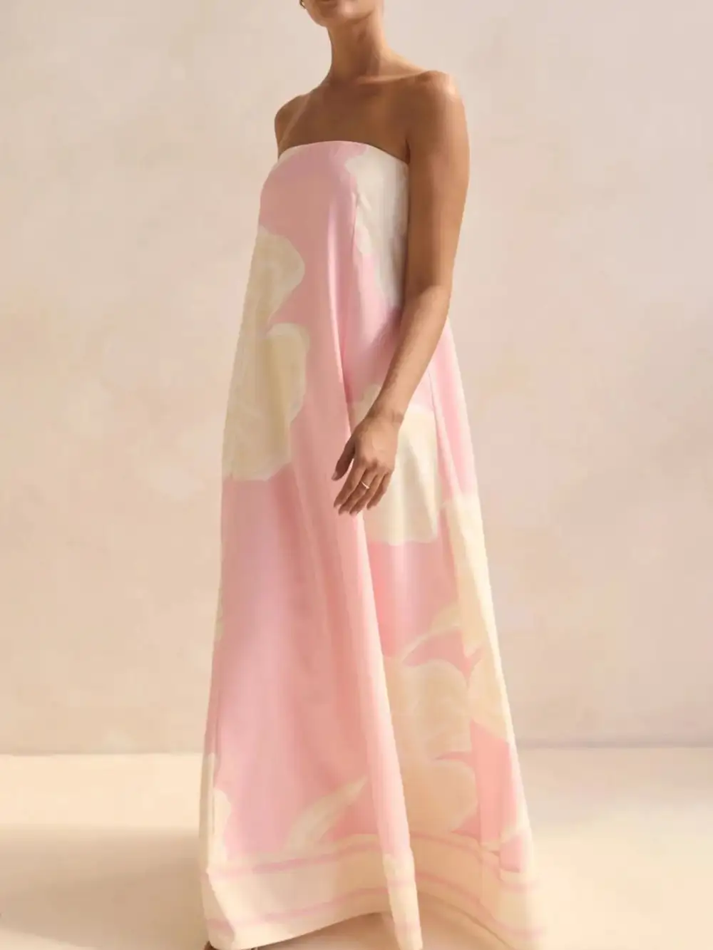 Printed Smocked Maxi Dress