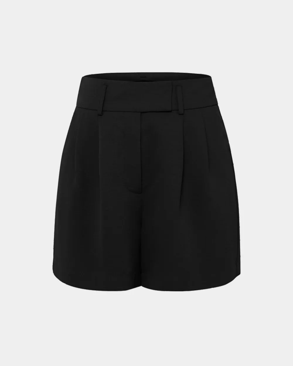 Mid-rise Waist Pleat Front Short