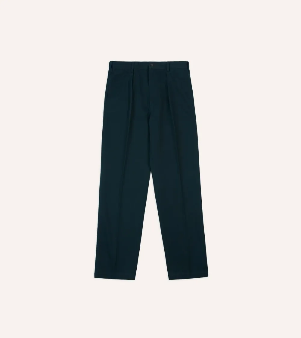Daily Navy Vintage Wash Cotton Games Trousers Casual Style