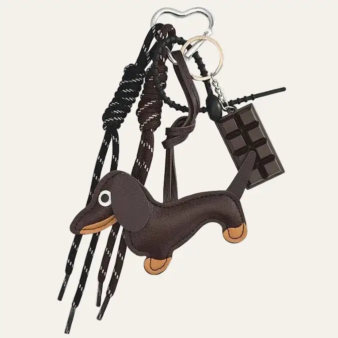 Doggy Chocolate Bar Bag Charm