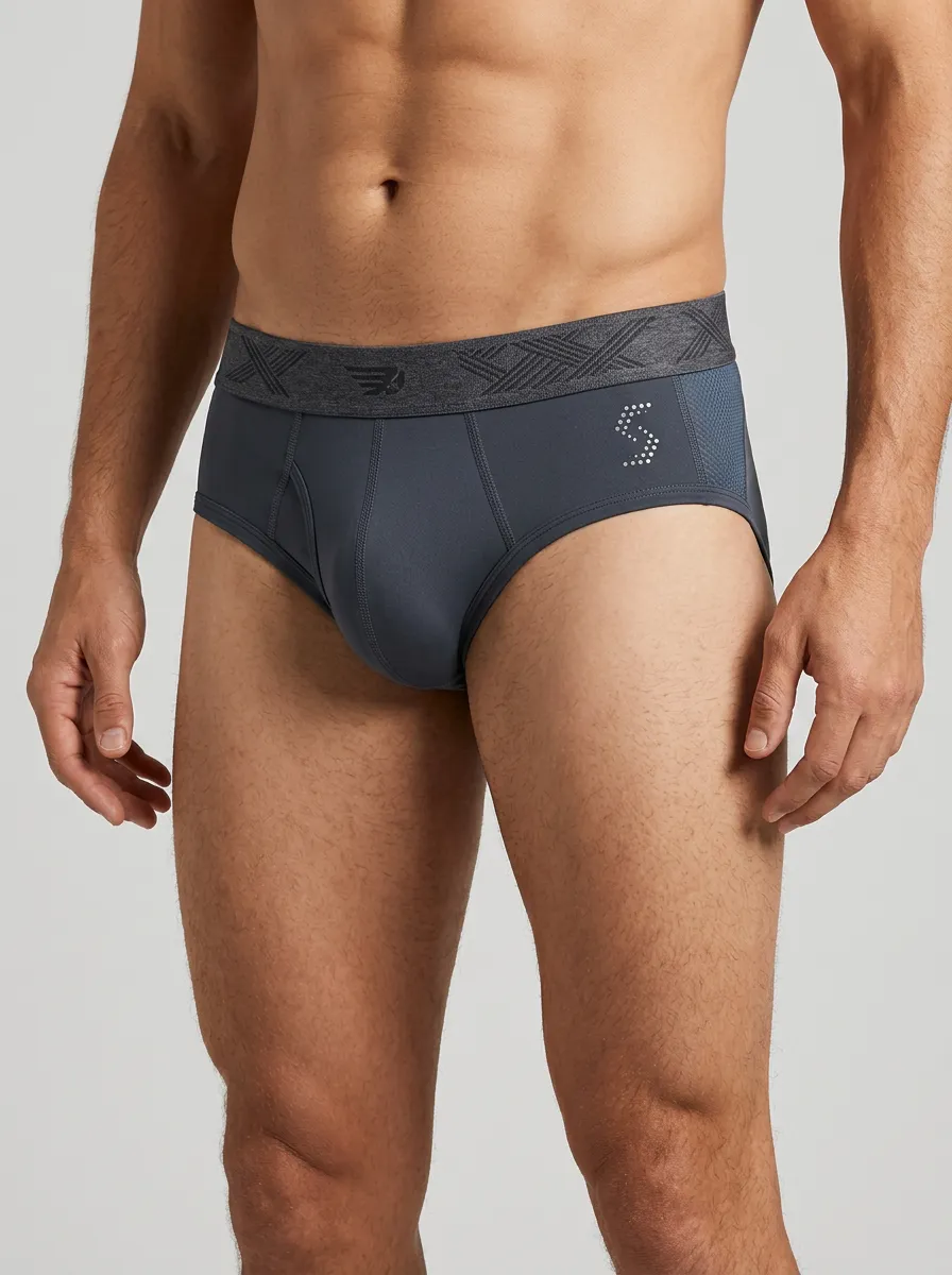 Men's Athletic Performance S-Logo Printed Briefs