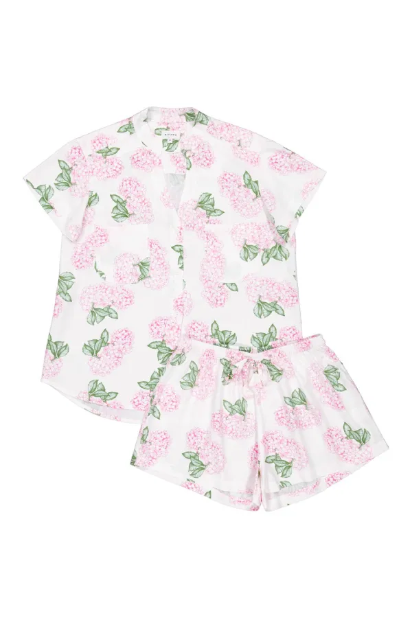 Pink Pajama Set Hydrangea