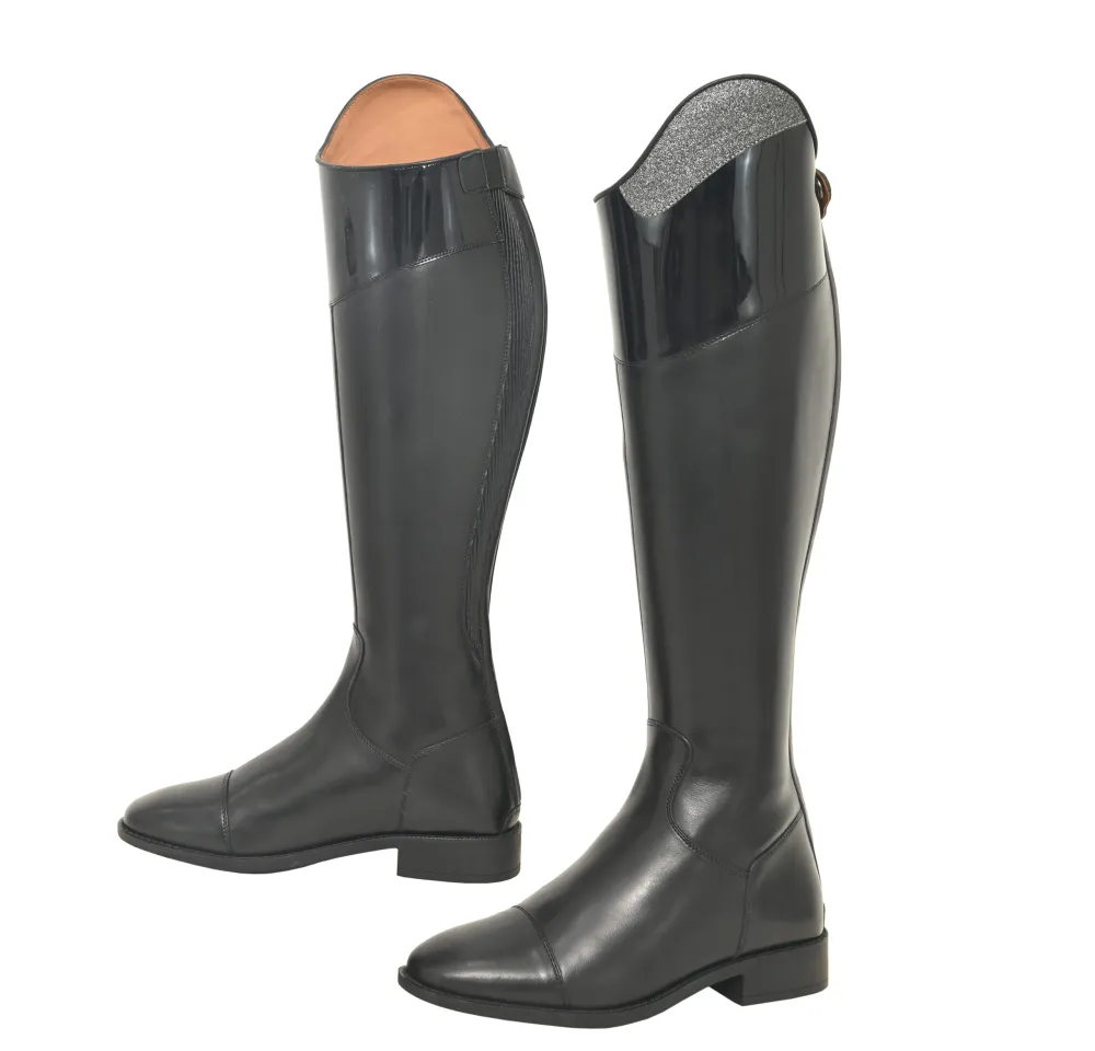 Stable Rubber Sole Structured Tall Riding Boots