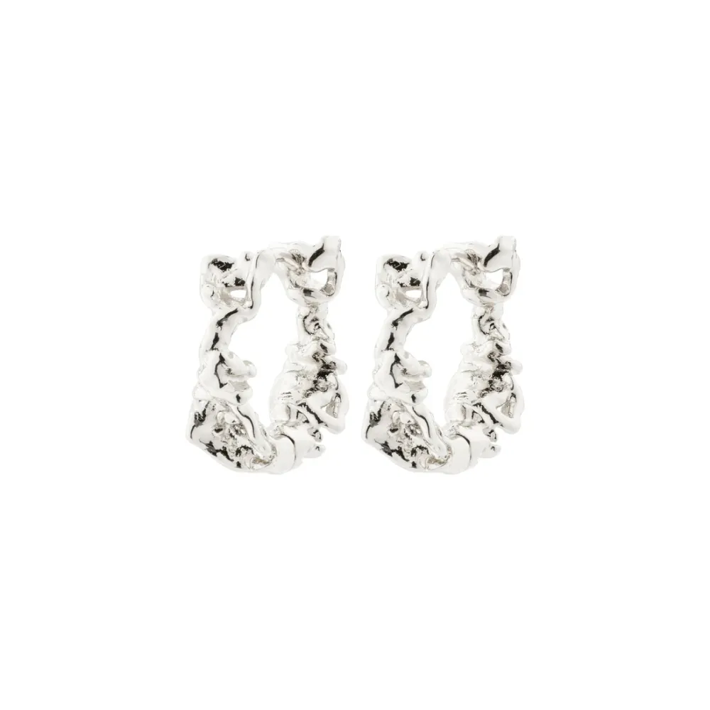 Knitted Huggie Hoop Earrings