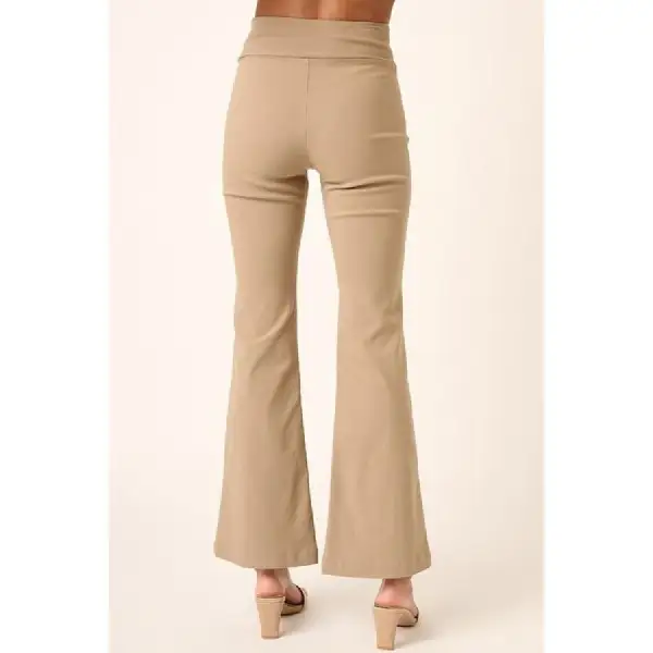 Casual Surplice V Waist Flare Pants