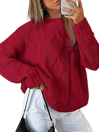 🔥Last day promotion⏰Women's 2025 Fashion Casual Striped Knitted Round-neck Long-sleeved Sweater