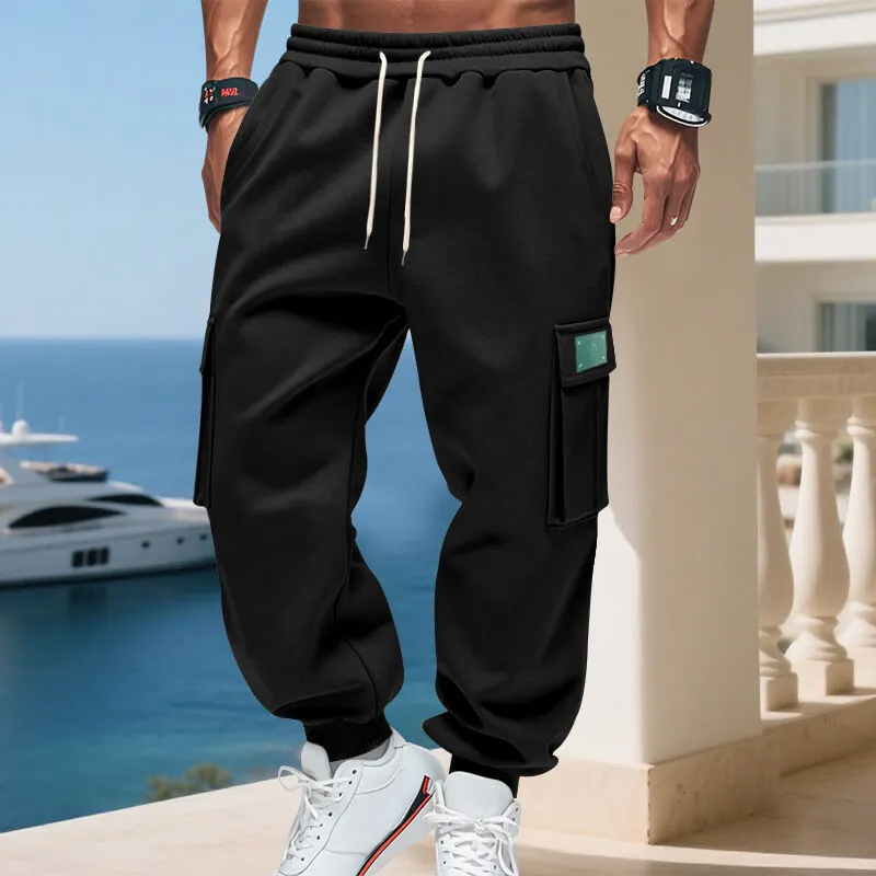 Men's Cargo Jogger Pants Waistband Utility Pockets Cargo Pants