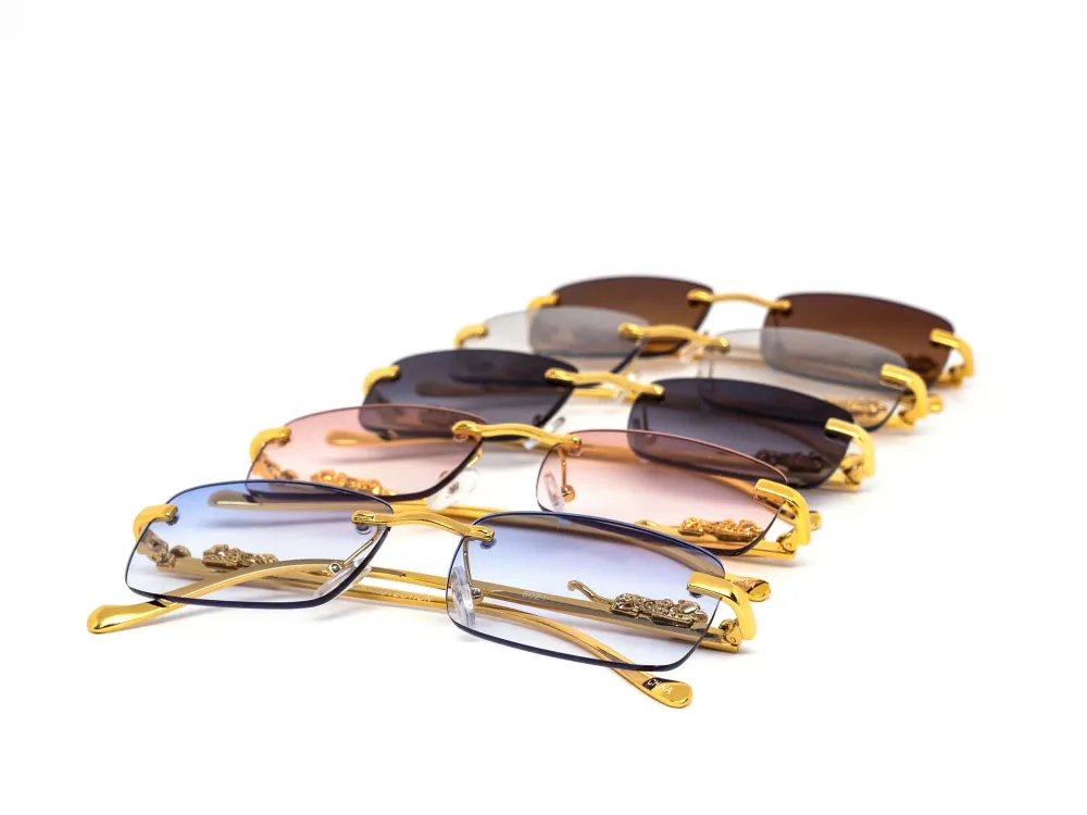 12-Pack Rimless Gradient Sunglasses