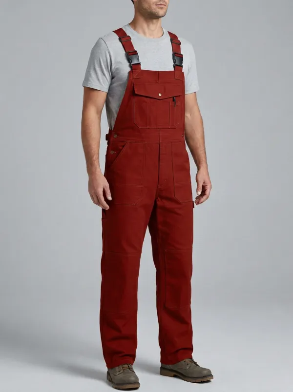 Men's Canvas Bib Work Overalls