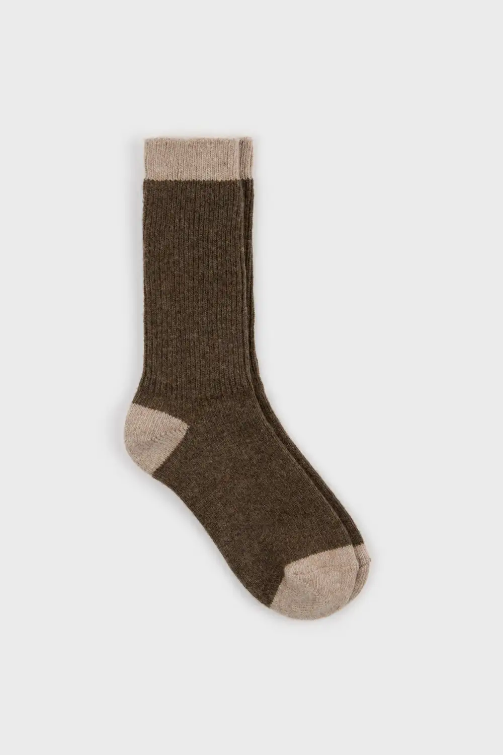 Refined Contrast Trim Cashmere Blend Socks