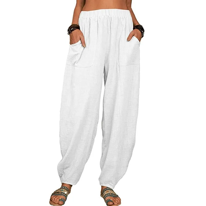 Casual Cotton-linen Harem Pants