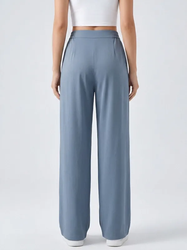 Women's Ice Silk Pleated Daily-Wear Casual Pants