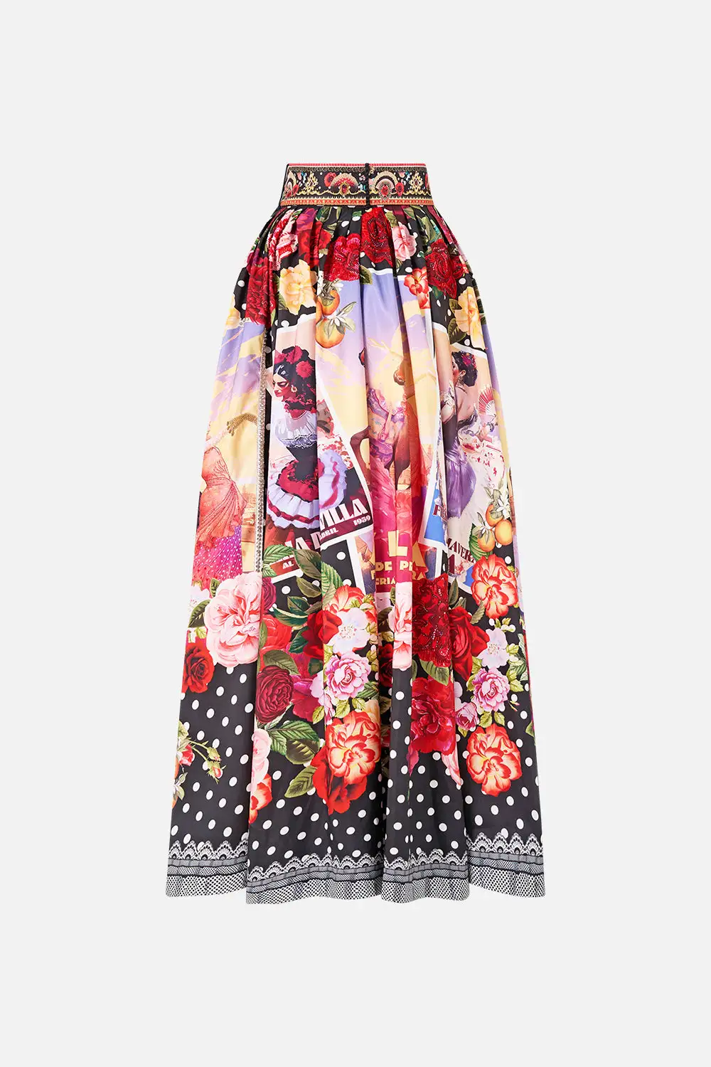 Belted Maxi Skirt