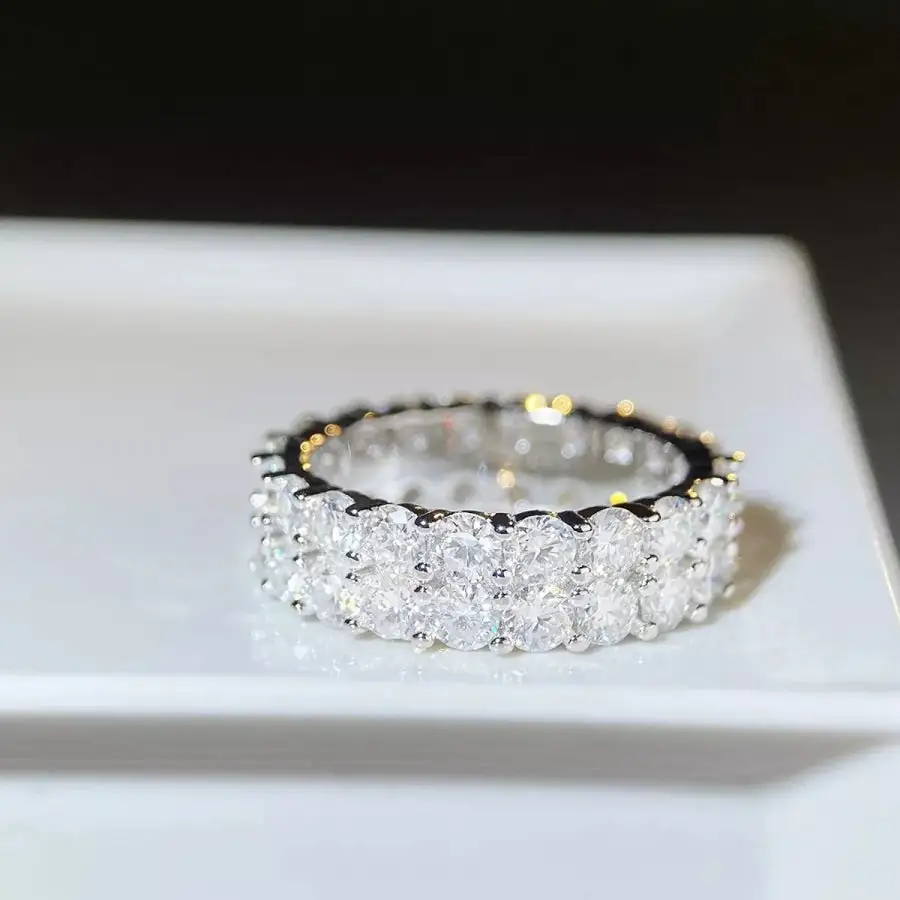 Timeless Sterling Silver Moissanite Ring