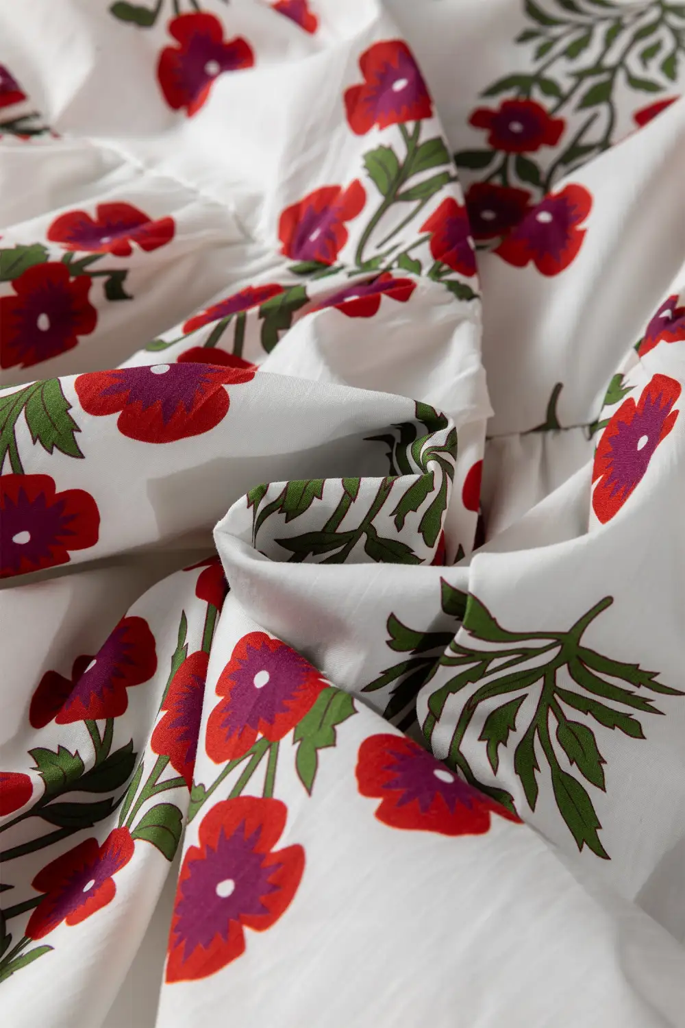 Wearable Cut Floral Printed V Neck Mini Dress