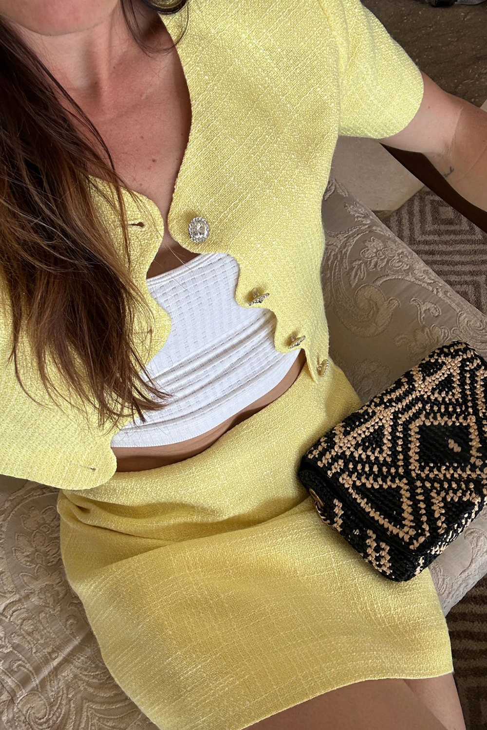 Bright Yellow Mini Skirt